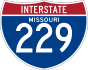 Interstate 229 marker