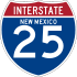 Interstate 25 marker