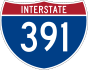 Interstate 391 marker