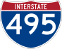 Interstate 495 marker