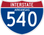 Interstate 540 marker