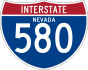 Interstate 580 marker