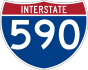 Interstate 590 marker