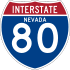 Interstate 80 marker