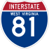 Interstate 81 marker