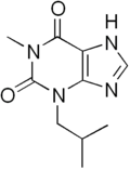 Skeletal formula of IBMX