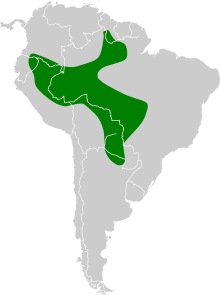 Map showing range I. croconotus