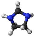 Ball-and-stick model of imidazolidine