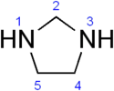 Structural formula of imidazolidine