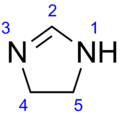 Skeletal formula of imidazoline