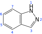 Skeletal formula with numbering convention