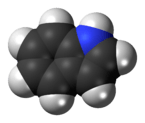 Space-filling model of indole