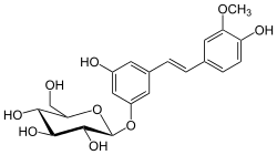 Chemical structure of isorhapontin