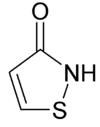 Skeletal formula of isothiazolinone