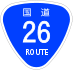 National Route 26 shield