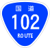 National Route 102 shield