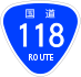 National Route 118 shield