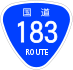 National Route 183 shield