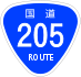 National Route 205 shield