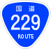 National Route 229 shield