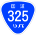 National Route 325 shield