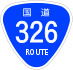 National Route 326 shield