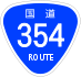 National Route 354 shield