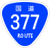 National Route 377 shield