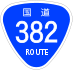 National Route 382 shield