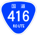 National Route 416 shield