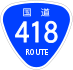 National Route 418 shield