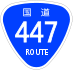 National Route 447 shield