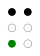 ⠍ (braille pattern dots-134)