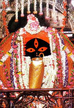 Image of Goddess Kali at Kalighat