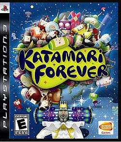 US box art for Katamari Forever