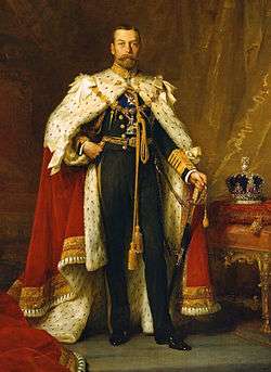 Full-length portrait in oils of George V