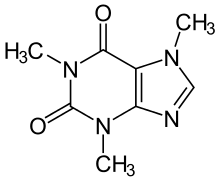 2D structure of caffeine