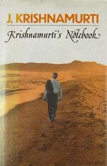 front cover of 1976 first edition photo of Krishnamurti in a nature walk