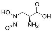 Skeletal formula of L-alanosine