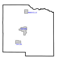 Lafayette County, Mississippi map.svg