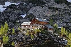 Southern view of the Laufen Hut