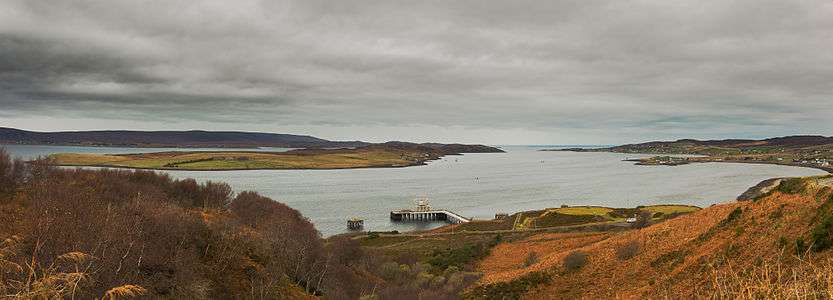 Panoramic view of Loch Ewe