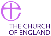 Text below a stylised cross-in-circle. The Church of England badge is copyright  The Archbishops' Council, 2000.