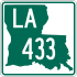 Louisiana Highway 433 marker