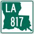 Louisiana Highway 817 marker