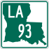 Louisiana Highway 93 marker