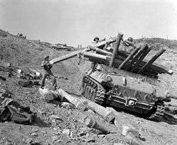 A group of Korean soldiers building fortifications out of wood