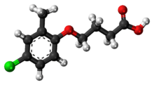 Ball-and-stick model of the MCPB molecule