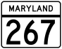 Maryland Route 267 marker