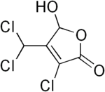 Skeletal formula of mutagen X